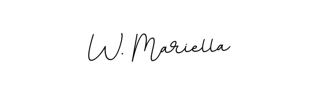 Also You can easily find your signature by using the search form. We will create W. Mariella name handwritten signature images for you free of cost using BallpointsItalic-DORy9 sign style. W. Mariella signature style 11 images and pictures png